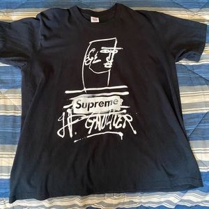 Mens black Supreme T-shirt